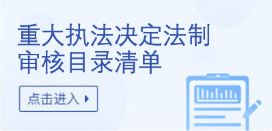 重大执法决定法制审核目录清单