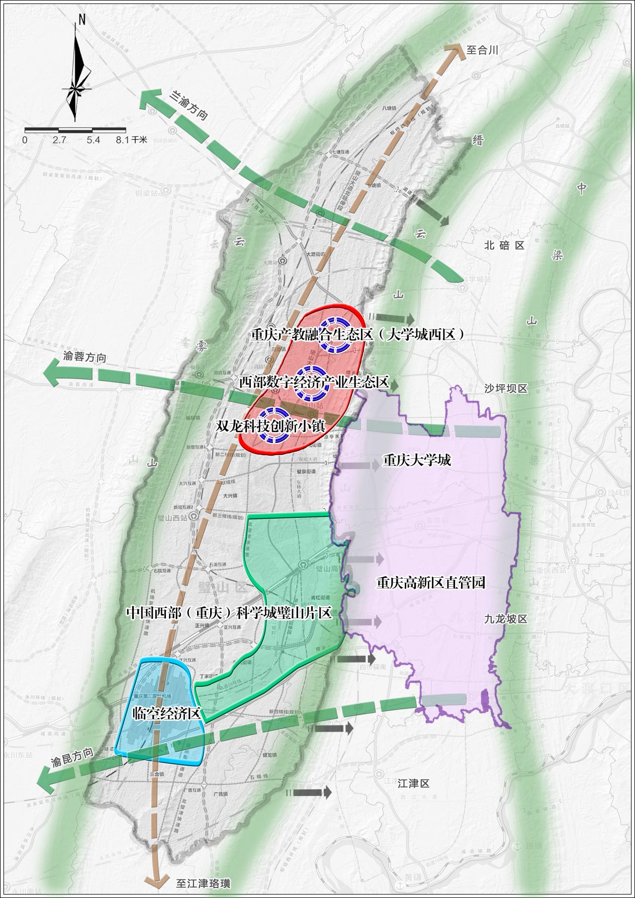 璧山半山半园周围规划图片